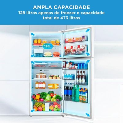 Geladeira Frost Free Duplex 473L Inverter Branco Midea MD-RT611EVK013 Bivolt