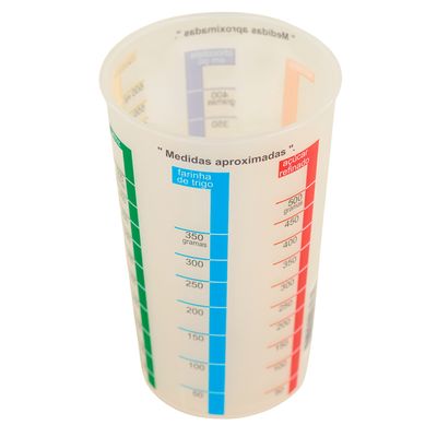 Copo Medidor São Bernardo em Plástico Transparente 600ml
