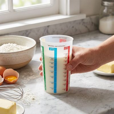 Copo Medidor São Bernardo em Plástico Transparente 600ml