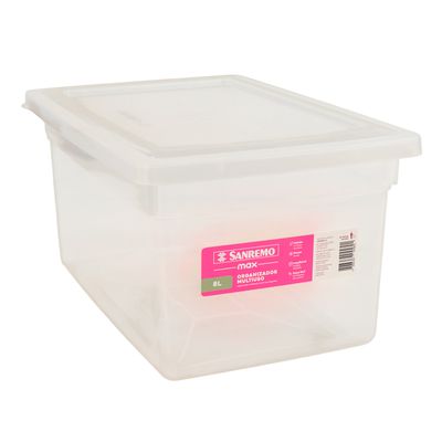 Caixa Organizadora com Tampa 8L Max Sanremo SR2508