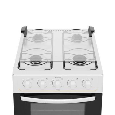 Fogão Piso 4 Bocas GLP Realce Ares Inox Manual Branco