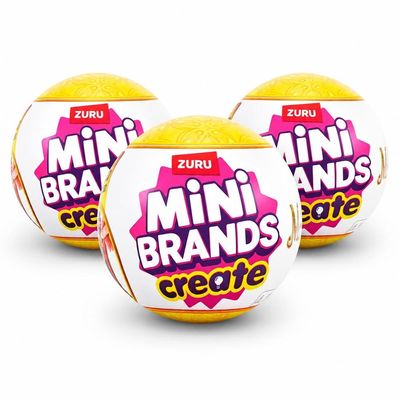 Kit com 3 Mini Brands Create Mini Masterpieces