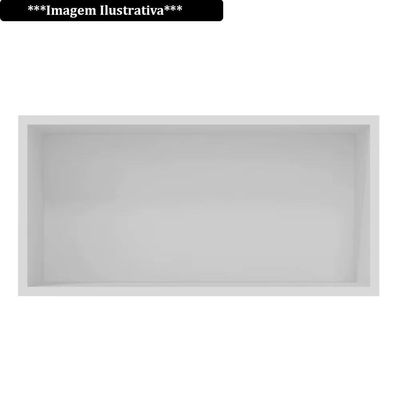Armário Aéreo Geladeira 60cm 1 Porta Basculante Andréia Branco - Ajl Móveis