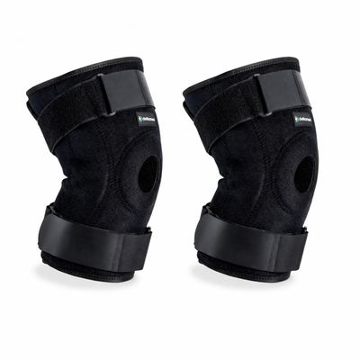 Par Joelheira Articulada Ajustável Ortho Care Dellamed unico / Preto