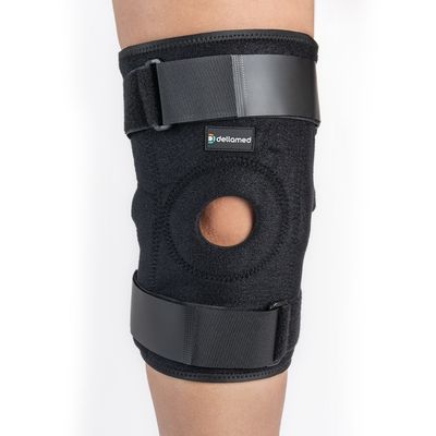 Par Joelheira Articulada Ajustável Ortho Care Dellamed unico / Preto