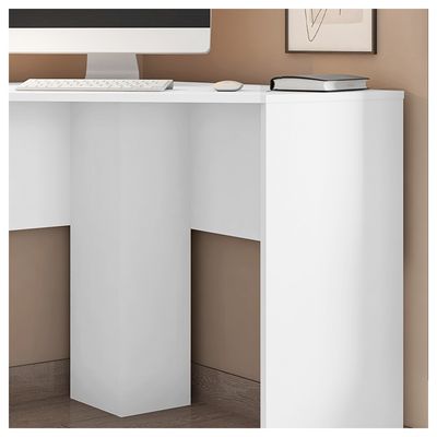 Mesa De Computador Cubic Canto Office Caemmun Branco
