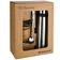 Kit Caixa Cuia Com Pé De Metal Lisa Natural Bomba Inox Chupeta Dupla Com Aplique Brazão Rs Porta Erva Em Couro Garrafa Inox 1 Lt