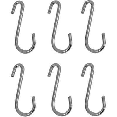Barra para Cozinha Suporte Organizador Porta Talheres com 6 Ganchos Cromado