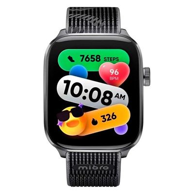 Smartwatch Mibro Brasil XPAW027 Tela 1.3 AMOLED Frequência Cardíaca Bateria 240h Preto