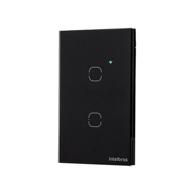 Interruptor Smart Zigbee Touch EZS 1002 4850048 com Controle por Aplicativo Preto Intelbras