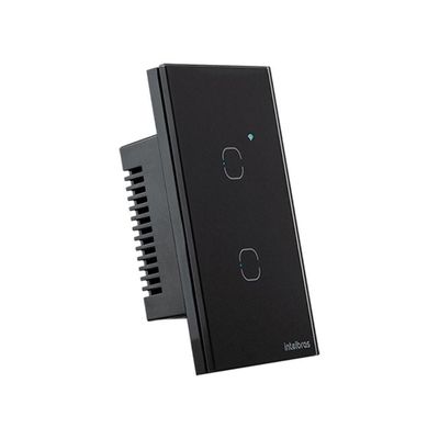 Interruptor Smart Zigbee Touch EZS 1002 4850048 com Controle por Aplicativo Preto Intelbras