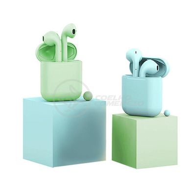 Kit Fone de Ouvido sem Fio Smart Bracelet Inpods 12 TWS Estéreo com Bluetooth V5.0 Verde e Azul