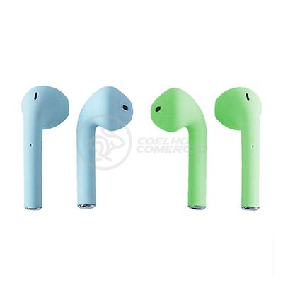 Kit Fone de Ouvido sem Fio Smart Bracelet Inpods 12 TWS Estéreo com Bluetooth V5.0 Verde e Azul