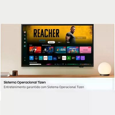 Smart TV Samsung LSF6000F 43" Full HD LED Preto com Wi-Fi Bluetooth HDR Dolby Audio Tizen