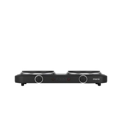 Fogão Elétrico 2 Bocas Britânia FFG01B Ferro Fundido Automático Preto 110V