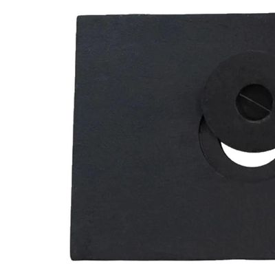 Chapa Gaúcha de Ferro Fundido 1 Furo 40x54cm Fogão a Lenha Preta