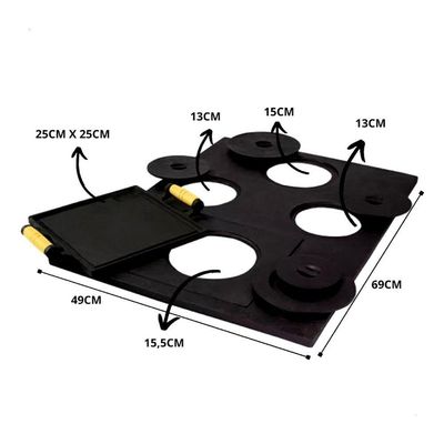Chapa Fogão a Lenha Redução Paraná Ferro Fundido 4 Furos 69x49cm Rig Fundidos