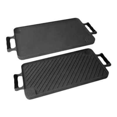 Bifeteira Dupla Face 93694-LB Ferro com Alça de Silicone para Fogão Diversos Preto Libaneza