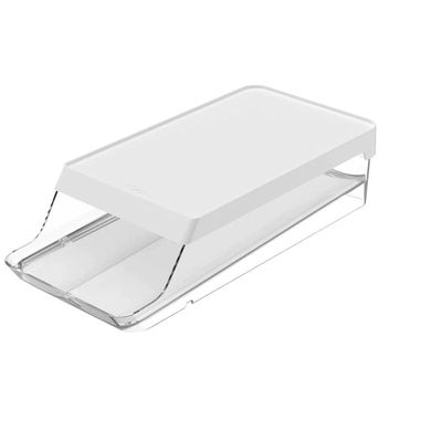 Organizador de Geladeira Clear Fresh 14 Ovos Movimento Automático Transparente