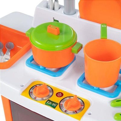 Cozinha de Brinquedo Mr Chef Riva com Pia Fogão e Micro-ondas
