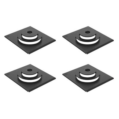 Kit 4 Chapas Modulares para Fogão a Lenha Ferro Fundido 34x31CM Preto Libaneza
