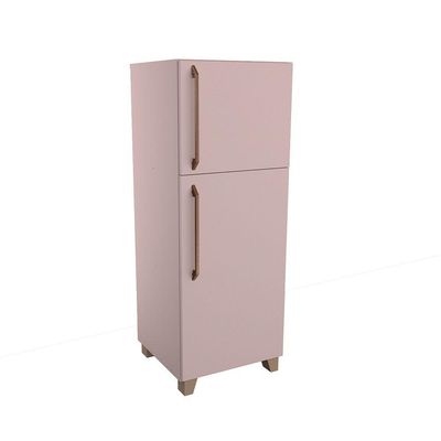Mini Geladeira Infantil de Brinquedo MDF 15mm Anti-Fungos Rosa Woodcore