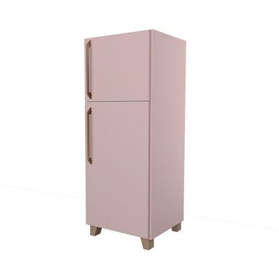 Mini Geladeira Infantil de Brinquedo MDF 15mm Anti-Fungos Rosa Woodcore