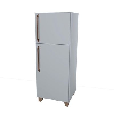 Mini Geladeira Infantil de Brinquedo MDF 15mm Cinza Woodcore
