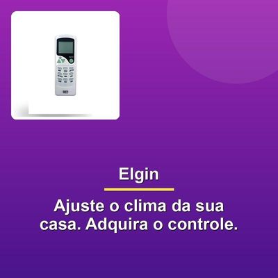 Controle Remoto para ar-condicionado Grupo MXT Mxt Co1346 Split Elgin com Ajuste de Temperatura