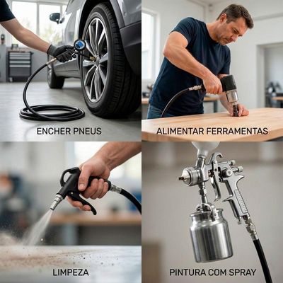 10mts Mangueira 5/16" De Alta Pressão Ar / água Para Compressor E Lavadora
