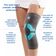 Joelheira N1 Sport Pro com haste Lateral e Gel Cinza e Azul