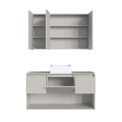 Gabinete de Banheiro Suspenso 110cm com Espelheira Lavinia c