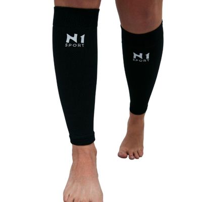 N1 Sport Protetor de Panturrilha Linha Spry Preto Tam P N1 S