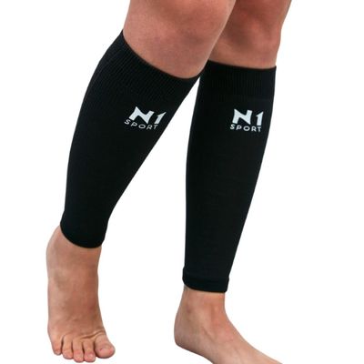 N1 Sport Protetor de Panturrilha Linha Spry Preto Tam P N1 S