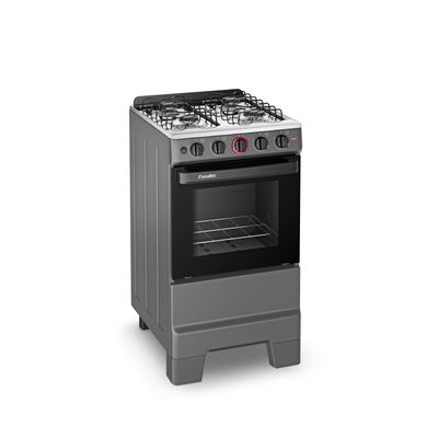Fogão Ideal Super 4 Bocas com Mesa em Inox Esmaltec TITANIUM / Bivolt
