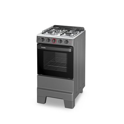 Fogão Ideal Super 4 Bocas com Mesa em Inox Esmaltec TITANIUM / Bivolt