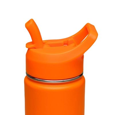 Garrafa Térmica Tramontina 650 ml Laranja com Canudo