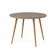 Mesa Jantar Sofia Redonda 80cm Mocca 18mm Pés de Madeira Natural Marin