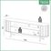 Rack Sala TV Curvo 180 cm Nicho e Gaveta em MDF Freijó com Preto Fosco Dalla Costa TB300JPF