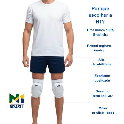 Joelheira Spry Cbv Branco P Linha Pro Knit 3D Compressão