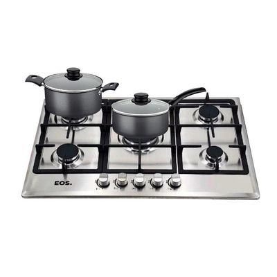 Fogão Cooktop a Gás EOS ECG05 5 Bocas Inox com Panelas Tramontina Bivolt