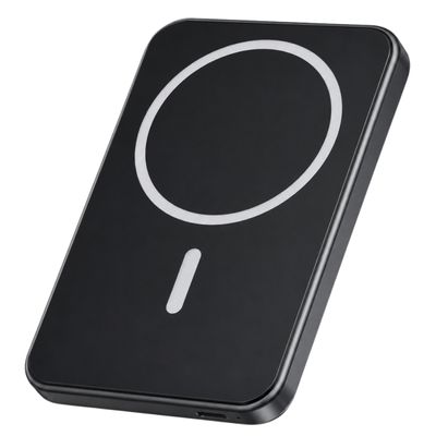Carregador Wireless 5000mAh Para Smartphone Universal Preto