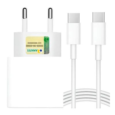 Fonte de Energia Turbo 20W Para Smartphone Com Cabo USB-C - Fácil de Usar