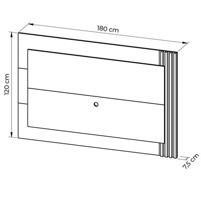 Painel Home para TV até 65 Sala de Estar PL3001 Natural/Off White - Gran Belo