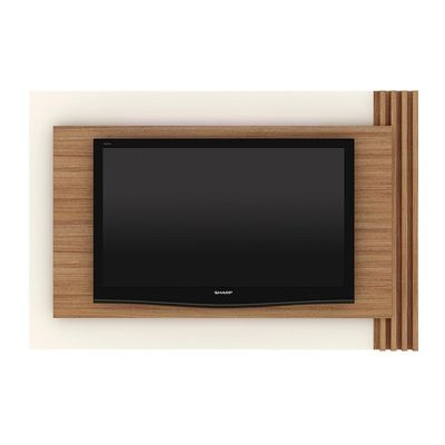 Painel Home para TV até 65 Sala de Estar PL3001 Natural/Off White - Gran Belo