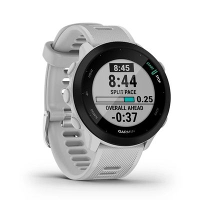 Relógio Smartwatch Garmin Forerunner 55 com Monitor Cardíaco de Pulso e GPS - Branco