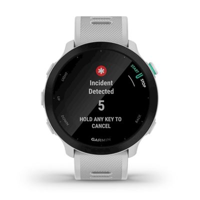 Relógio Smartwatch Garmin Forerunner 55 com Monitor Cardíaco de Pulso e GPS - Branco