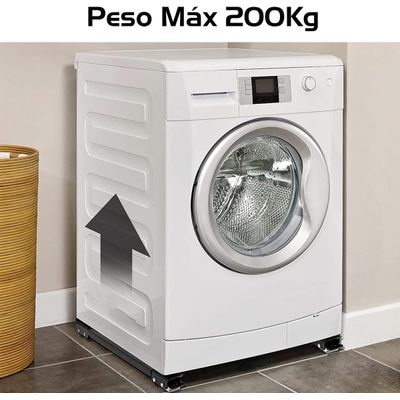 Base Suporte Com Rodinhas Ajustável Geladeira Fogão