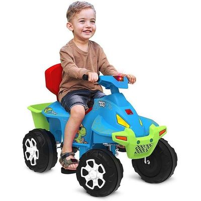 Veículo para Bebê Smart Quad Função Passeio e Pedal Azul Bandeirante