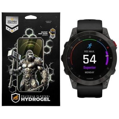 Película para Smartwatch Gshield Epix Gen 2 Hydrogel HD com Proteção Contra Riscos Transparente 1